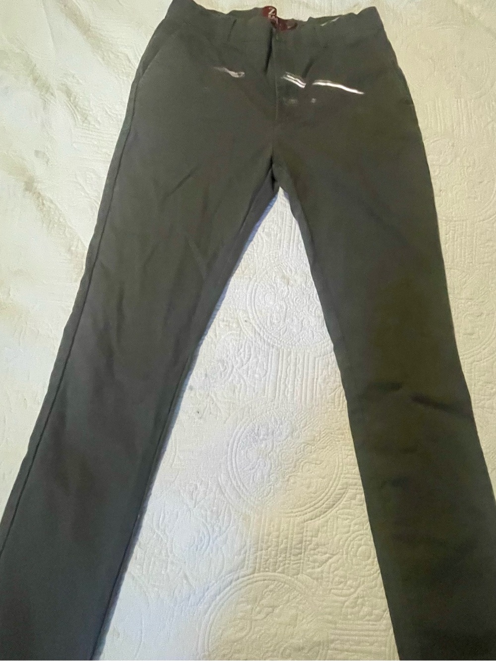 Zanella Men's Stretch Chino Trousers Gray Size 32x32 Cotton Lyocell Blend